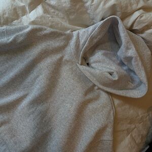 Gray Hoodie with Embroidered Logo